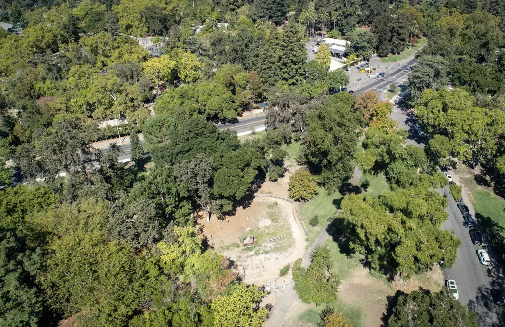 Aerial view of proposed site of Sacramento Zoo expansion.