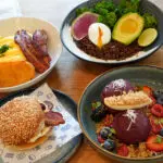 Breakfast items at Camp Cove.