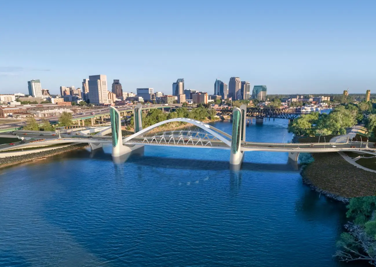 Rendering of the I Street Bridge replacement project.