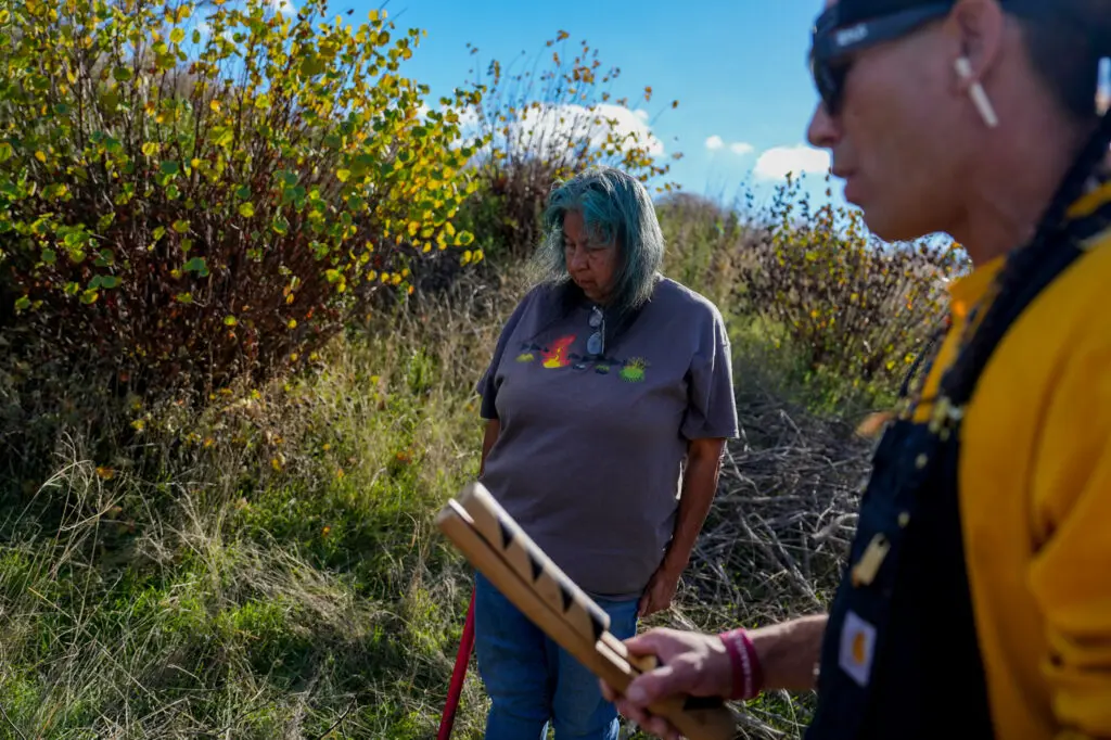 Diana Almendariz, a cultural practitioner of Maidu/Wintun and Hupa/Yurok traditions, along with a dozen of fire professionals, tribal members and the public, is starting a Leok Po, or “good fire”, at the Cache Creek Nature Preserve in Woodland on Nov. 7.