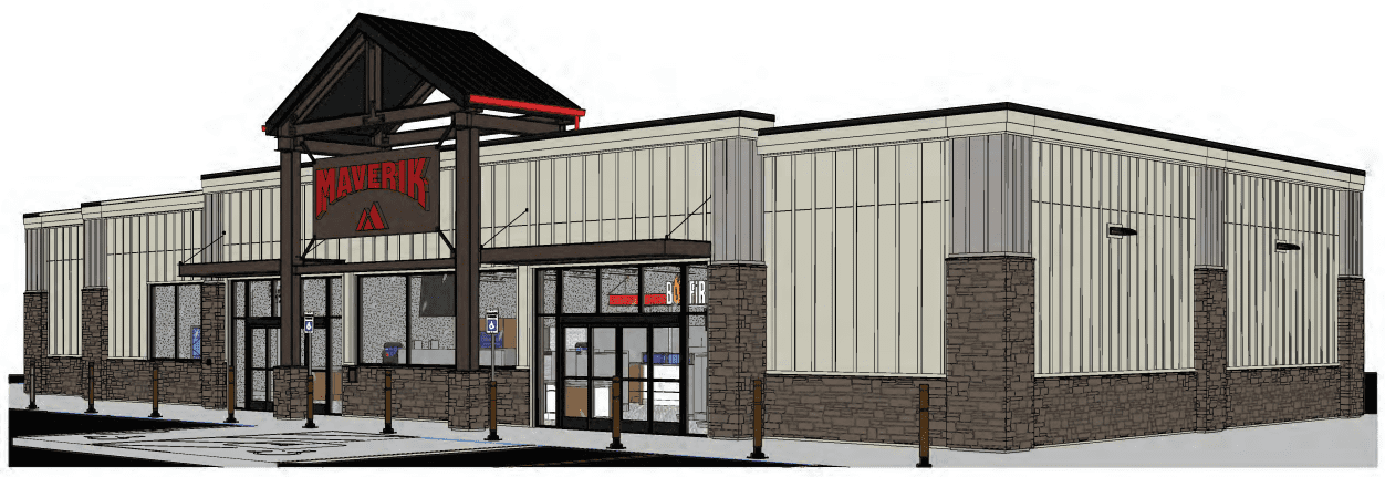 gas station rendering