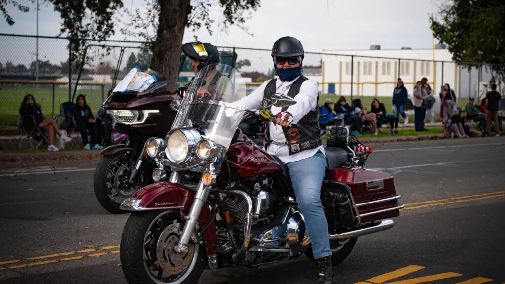 person on motorcycle