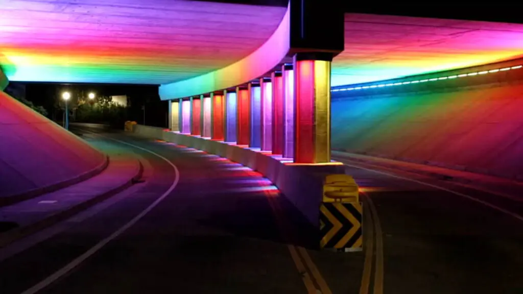 tunnel with lights