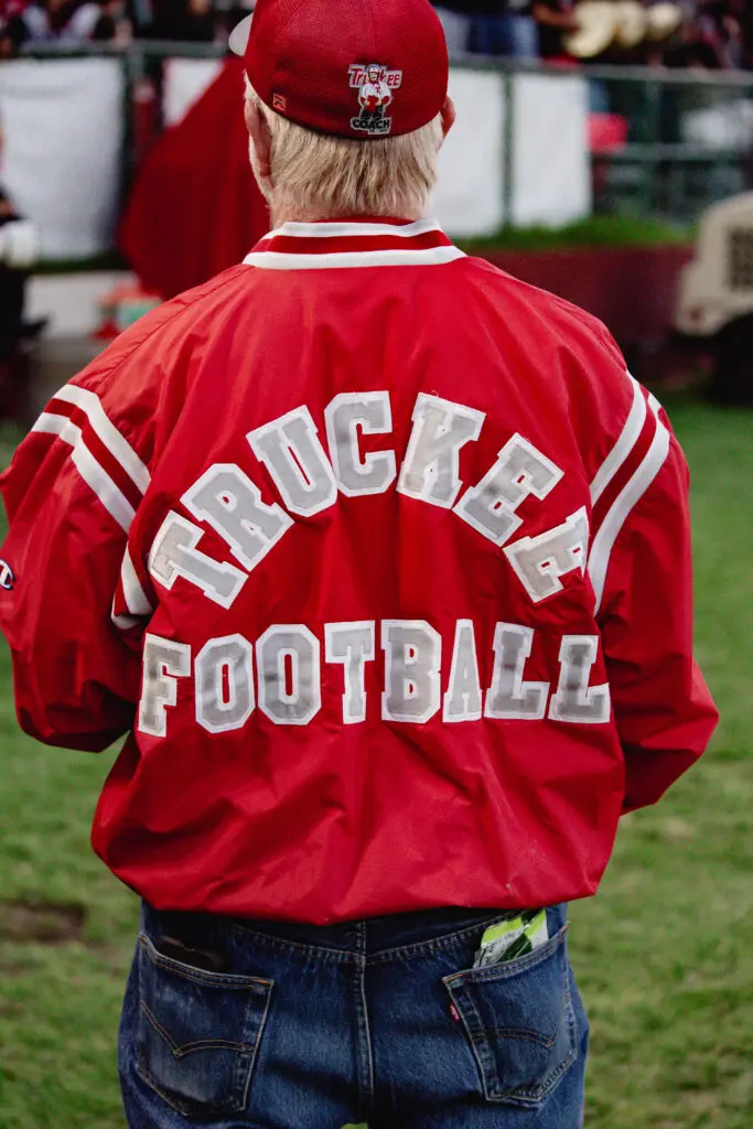 Man with Truckee Football jersey