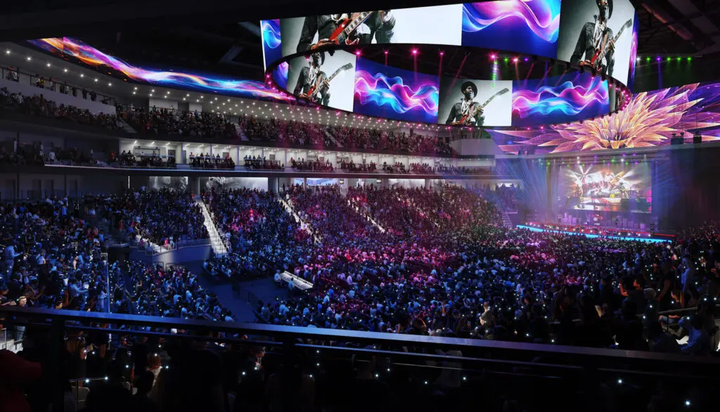 rendering of a concert hall