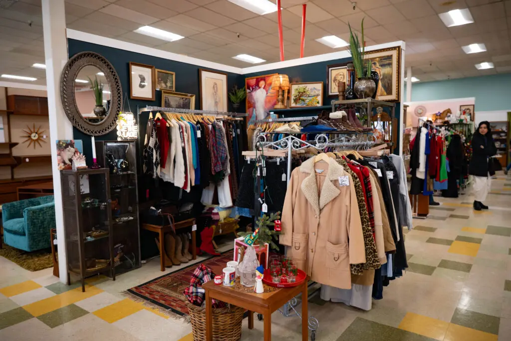 booth at vintage store