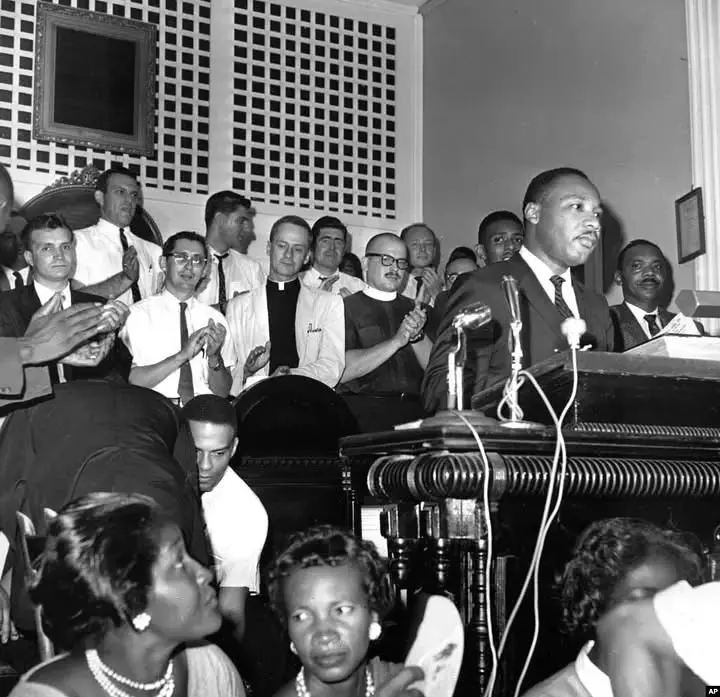 Dr. King in church