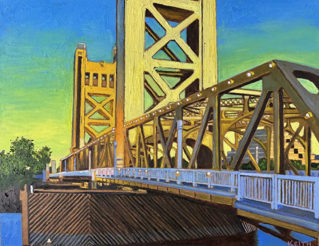 Painting of a bridge