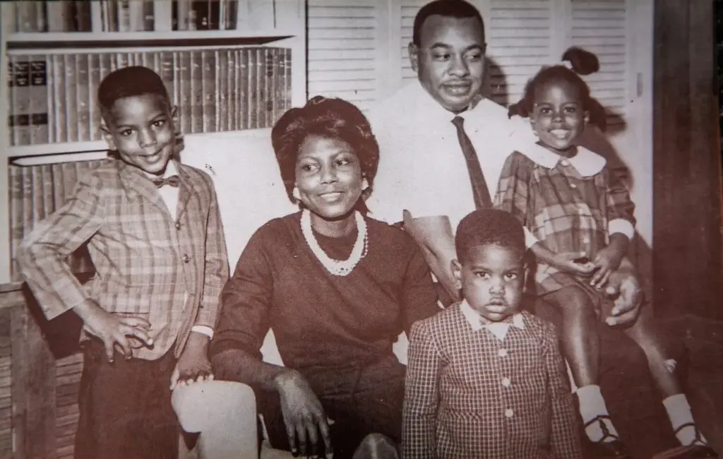 Marion King and her family