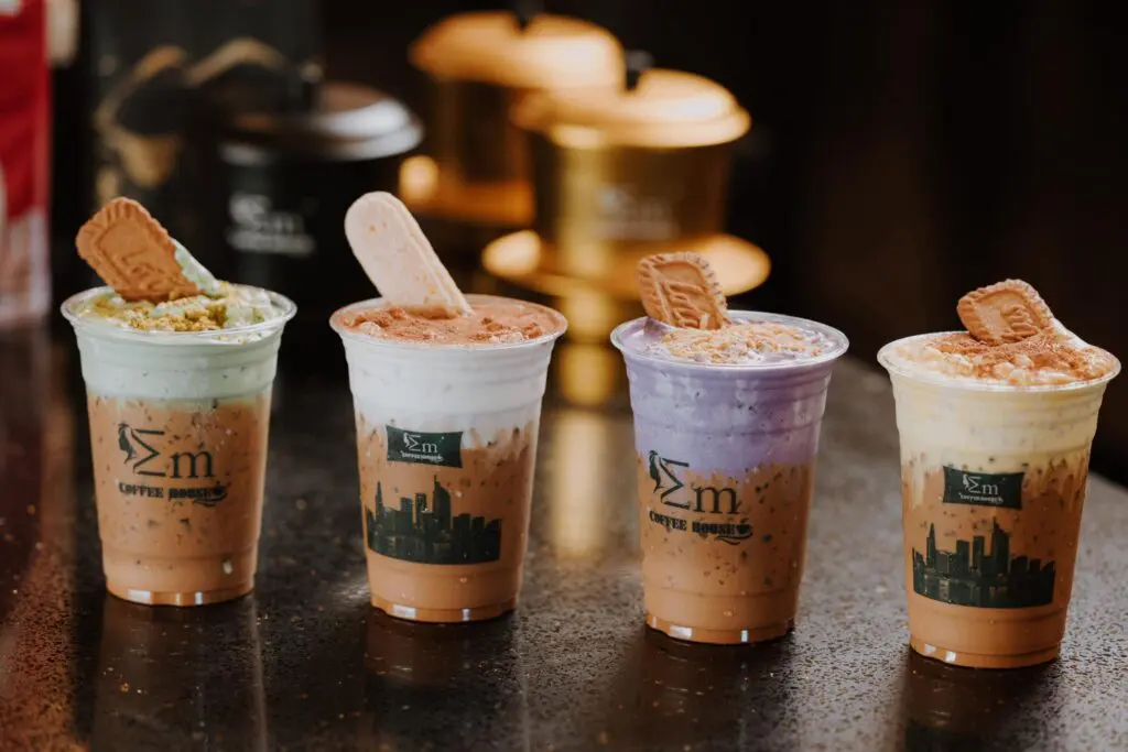 Line of drinks