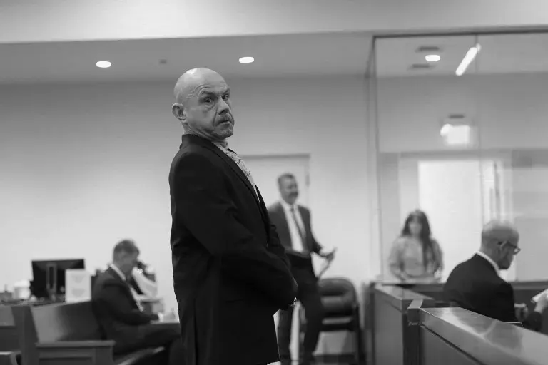 Kostas Linardos appears before Placer County Superior Court Judge Suzanne I. Gazzaniga in Roseville on Jan. 23.