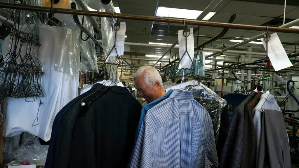 Ha Wan Ku, Vogue Cleaners owner, on March 18, 2026. Photo by Denis Akbari.