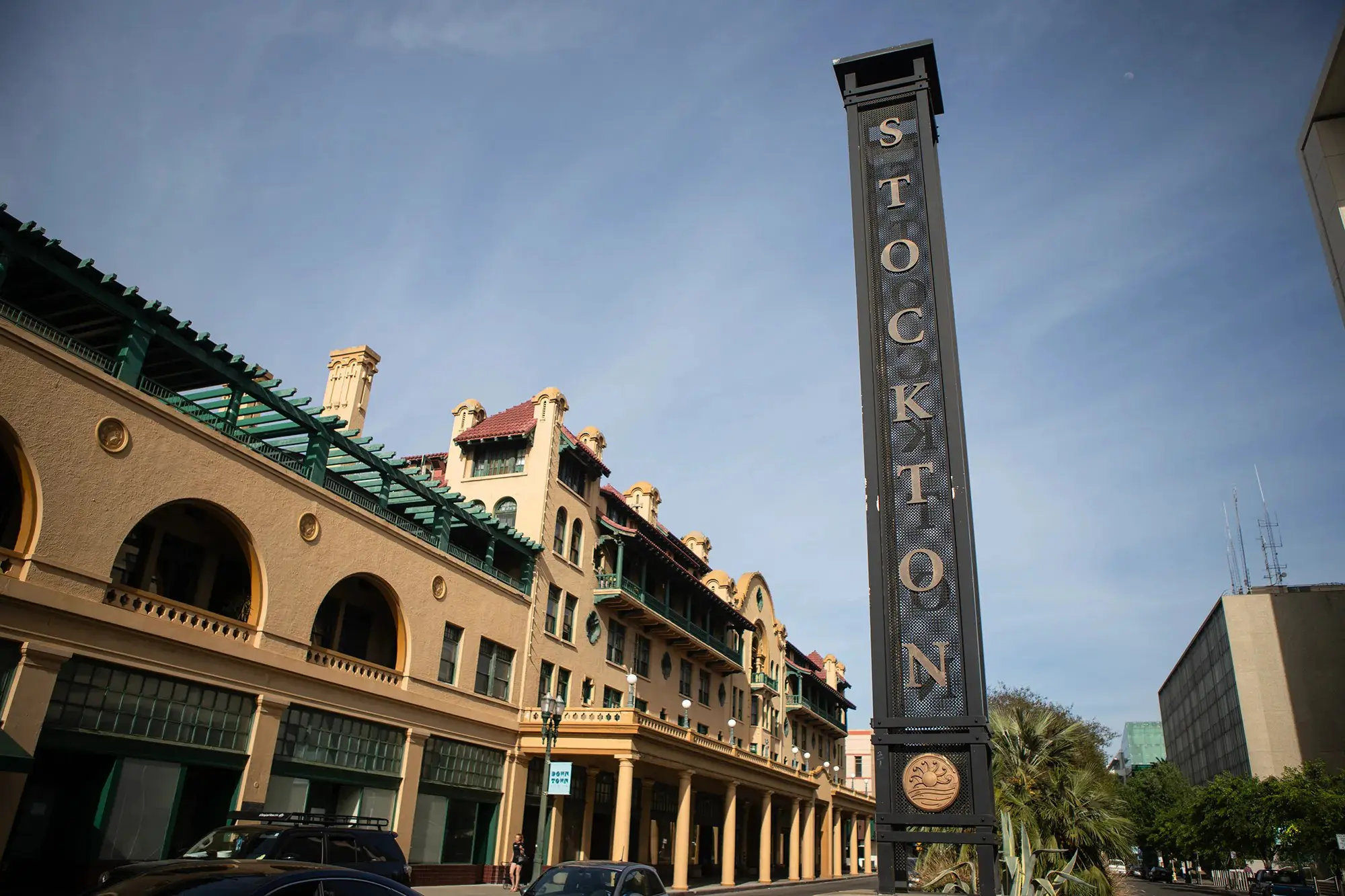 Downtown Stockton on March 26, 2026.