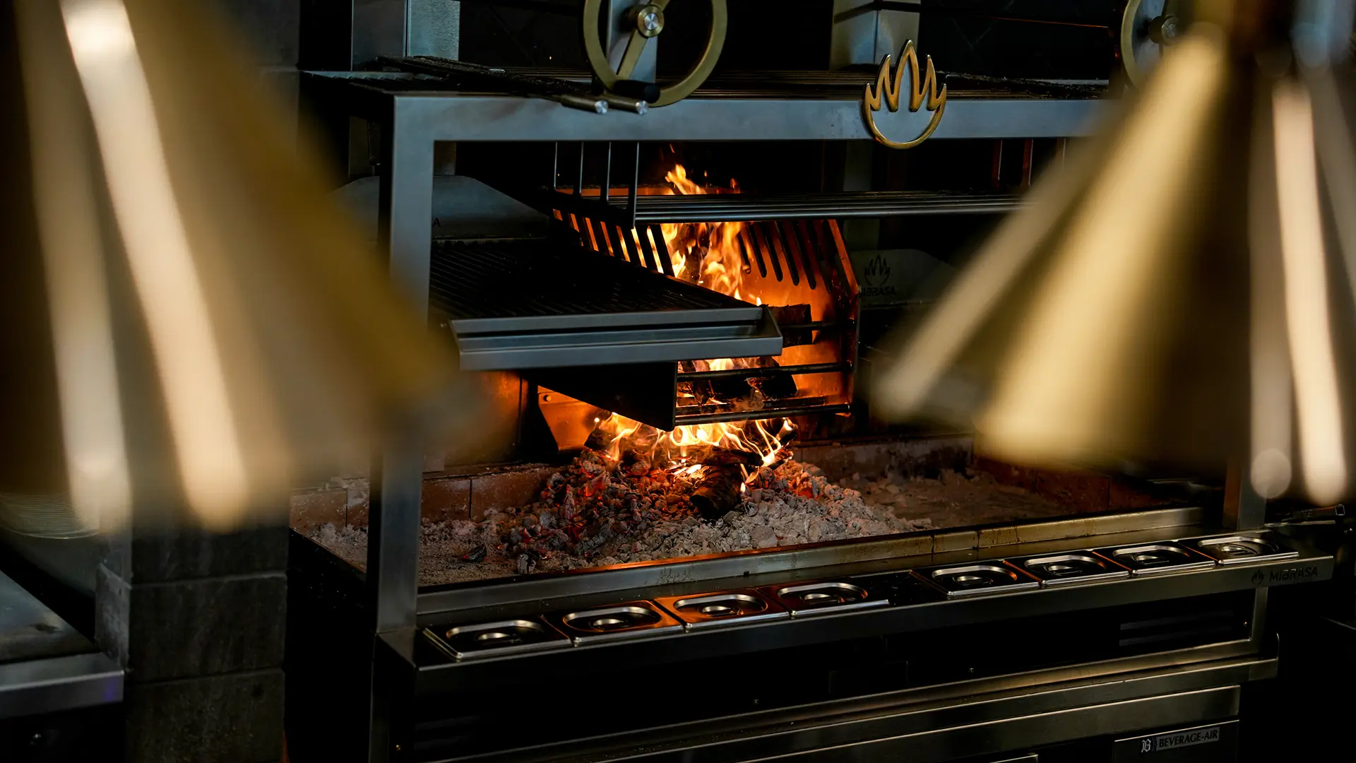 Wood and charcoal-fired grill at Aiona on 1213 K Street in Sacramento. Photo by Denis Akbari.
