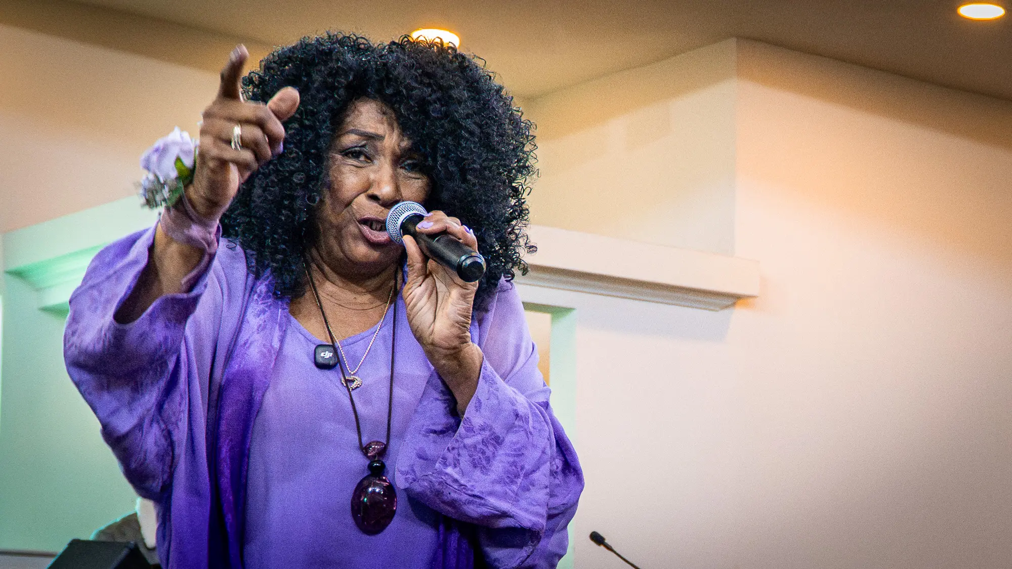 woman singing