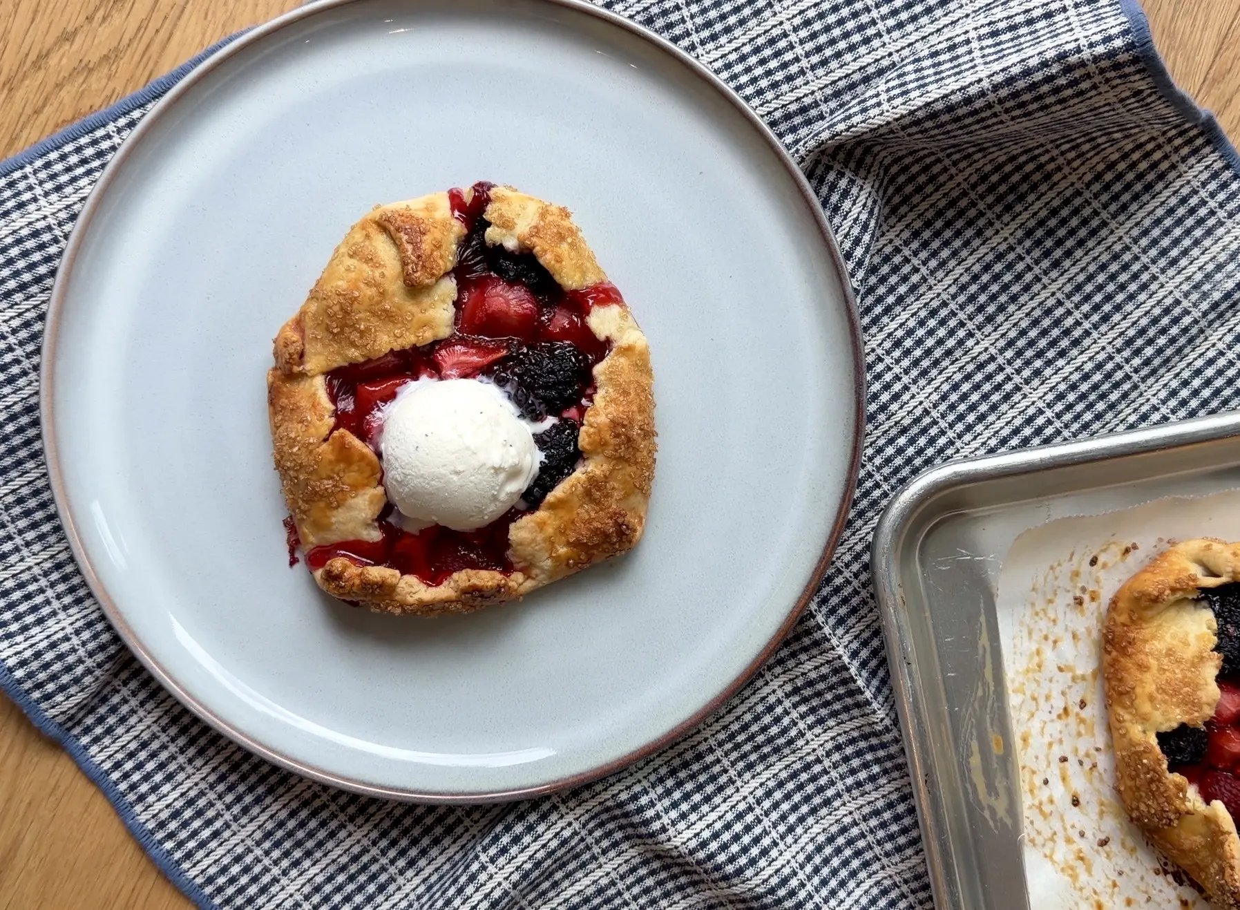 Mixed berry galettes
