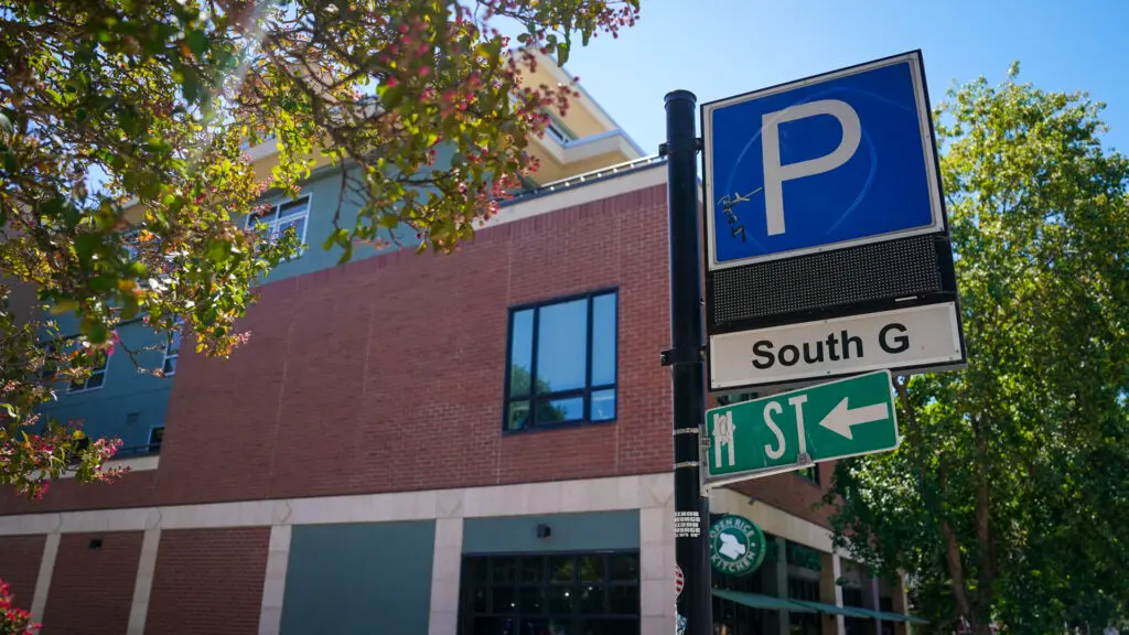 Parking sign
