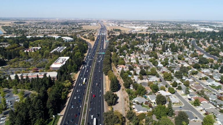I5 and 80 freeways in Sacramento. Photo by Denis Akbari.