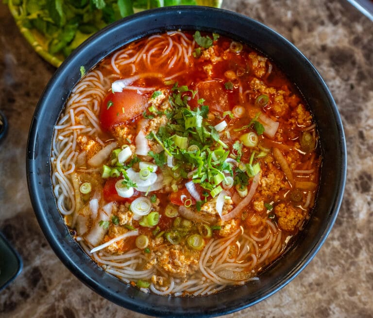 Pho Bolsa offers freshly made Bún Riêu.