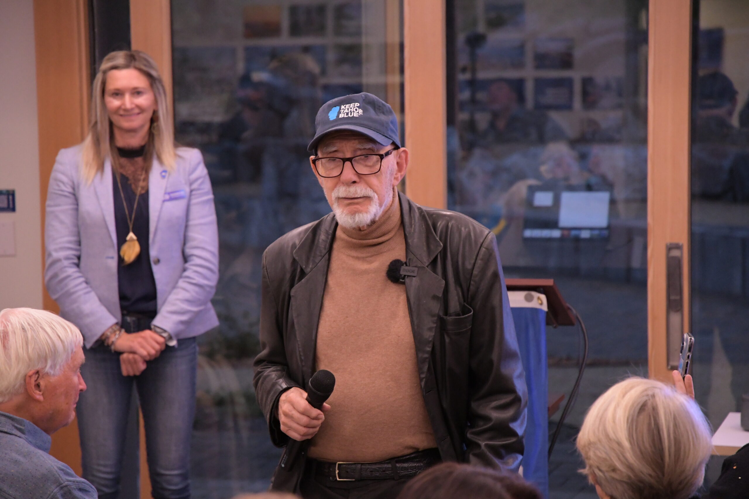 man with a microphone