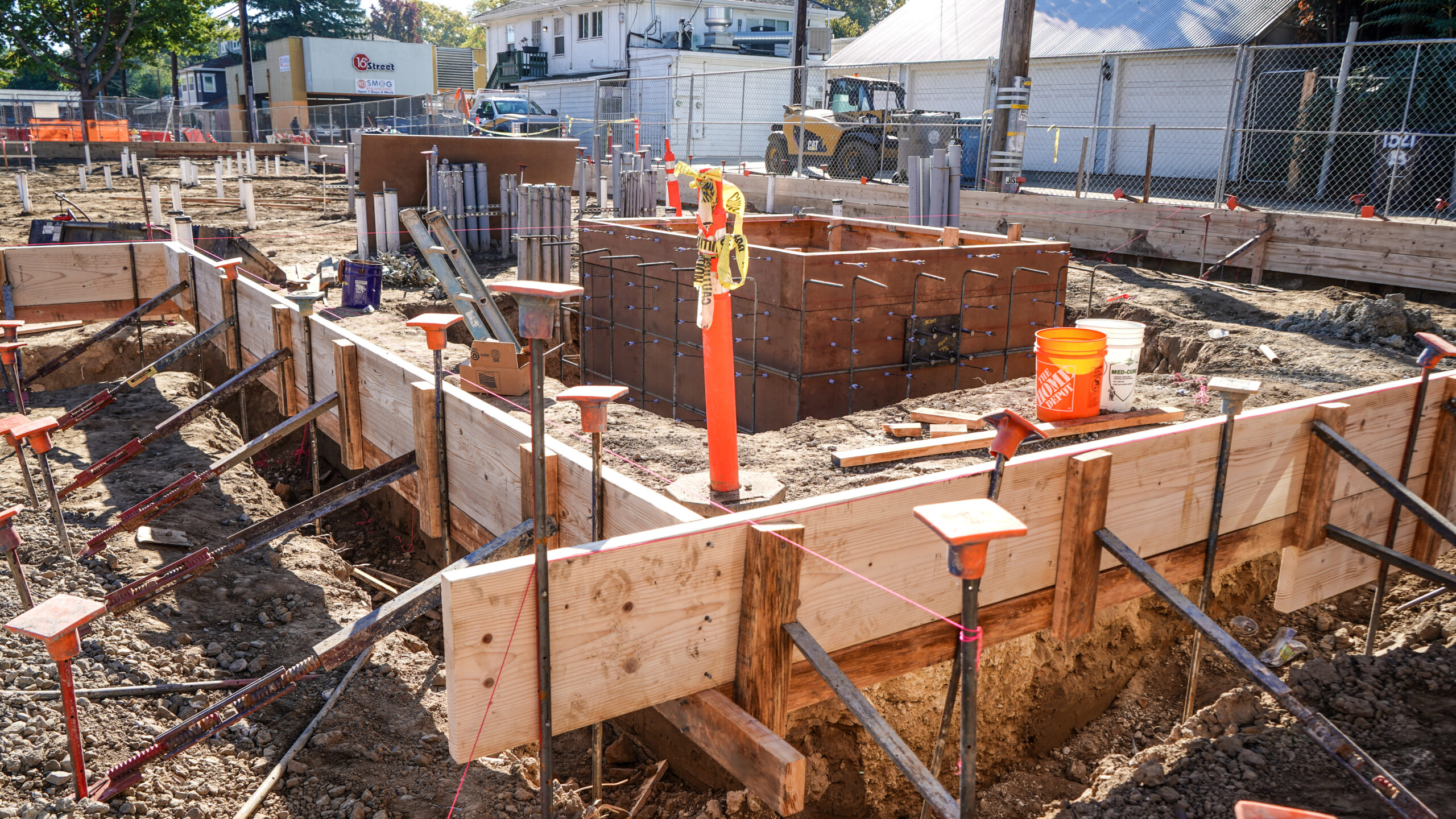 Construction site of Sakura Affordable Housing in Midtown Sacramento.