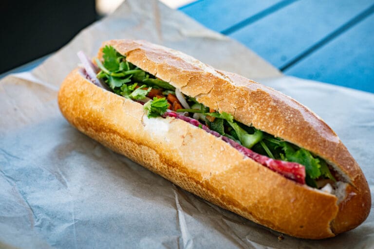 Banh Mi Dac Biet (Combination Pork) from Đức Hương Sandwiches in Sacramento.