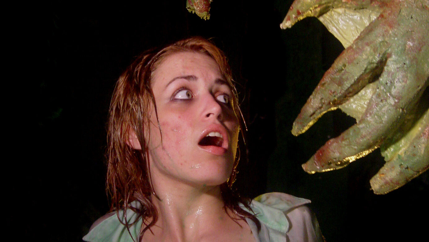 Stephanie Hyden as Raquel in "Monster From Bikini Beach."