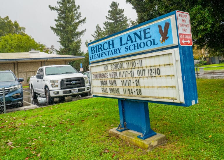 Birch Lane Elementary School Sign