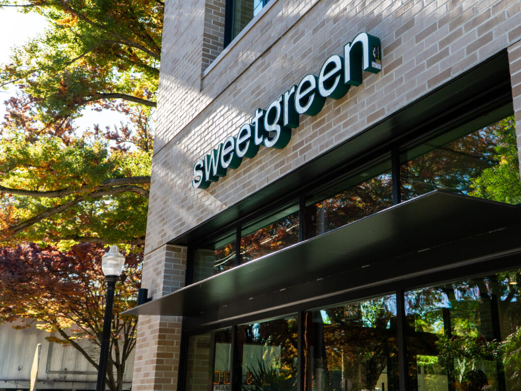 Sweetgreen restaurant storefront