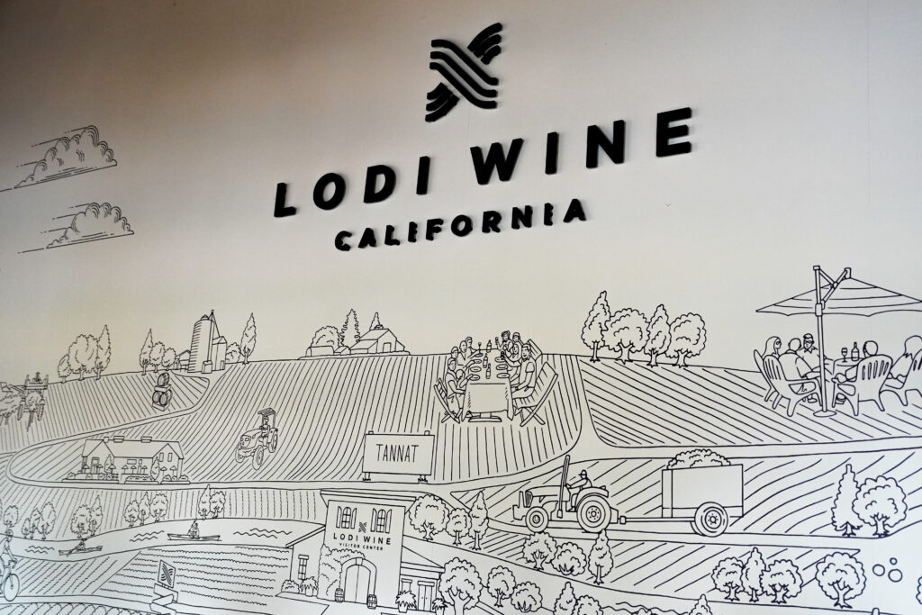 Lodi wine sign.