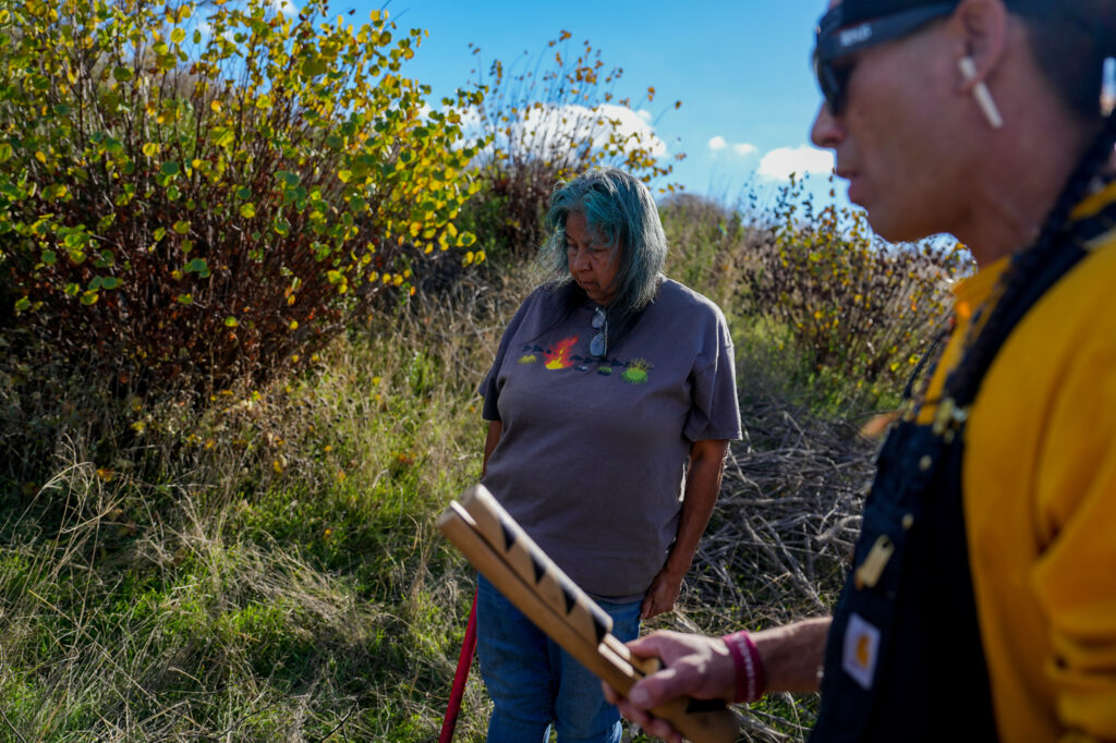 Diana Almendariz, a cultural practitioner of Maidu/Wintun and Hupa/Yurok traditions, along with a dozen of fire professionals, tribal members and the public, is starting a Leok Po, or “good fire”, at the Cache Creek Nature Preserve in Woodland on Nov. 7.
