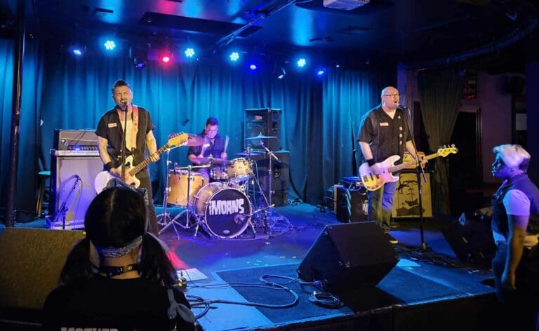 band playing onstage