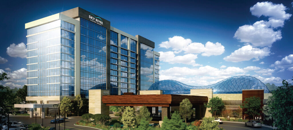 rendering of a hotel