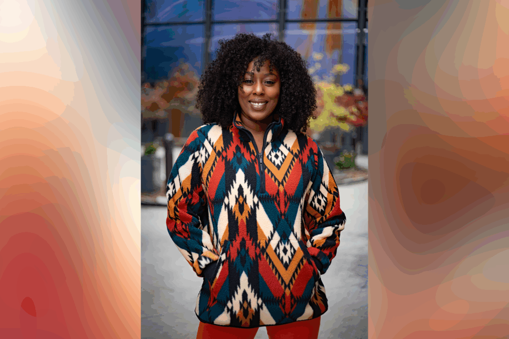 woman poses for the camera