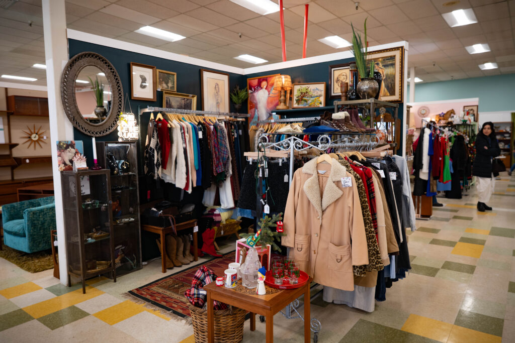 booth at vintage store