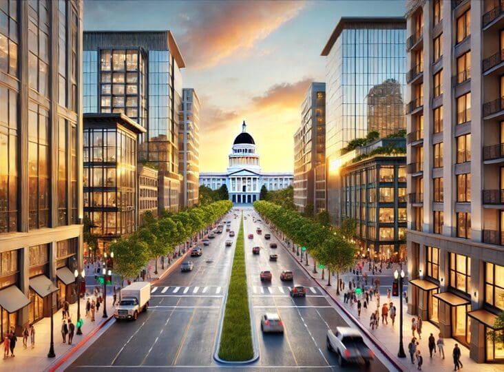 AI picture of Sacramento capitol