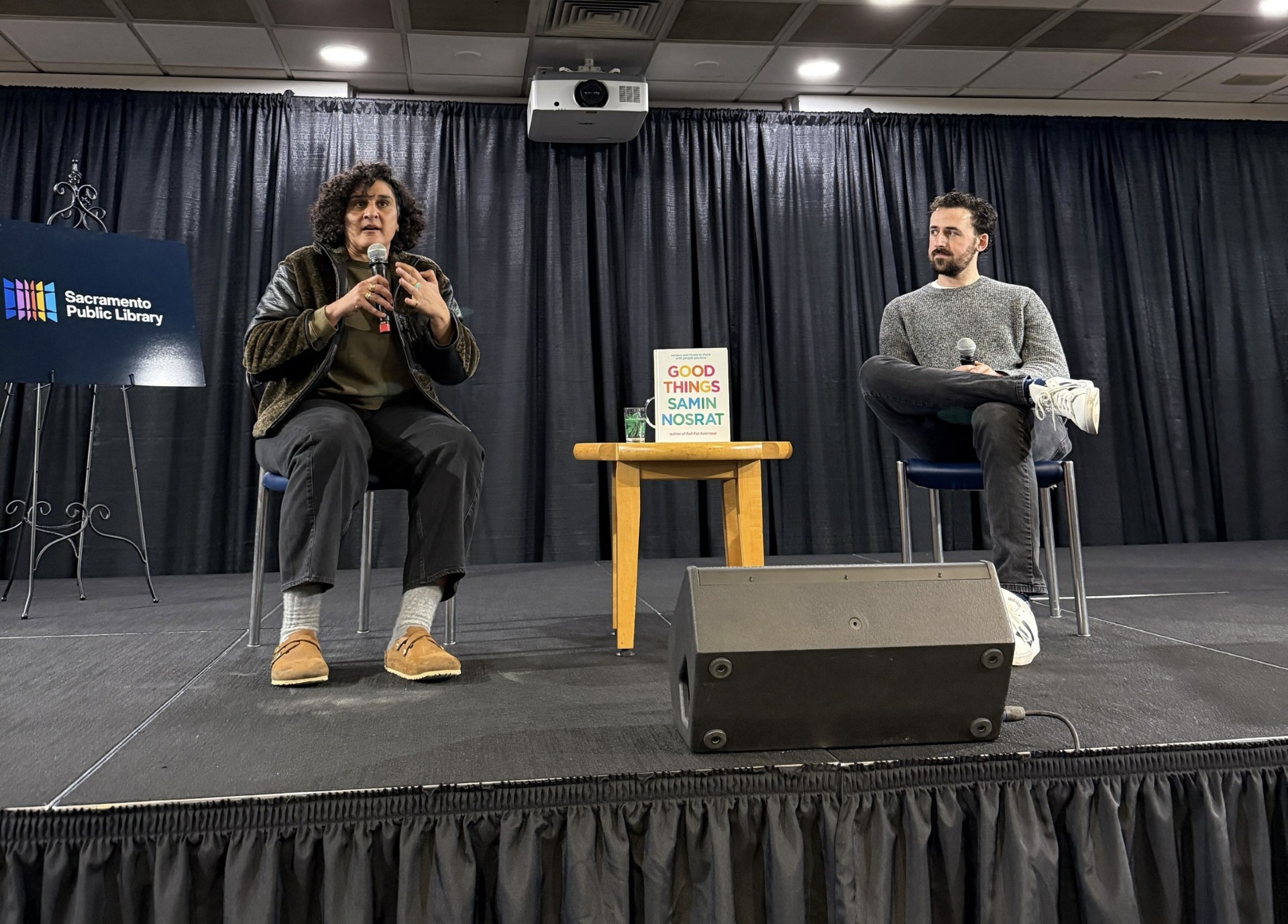 Samin Nosrat and Benjy Egel