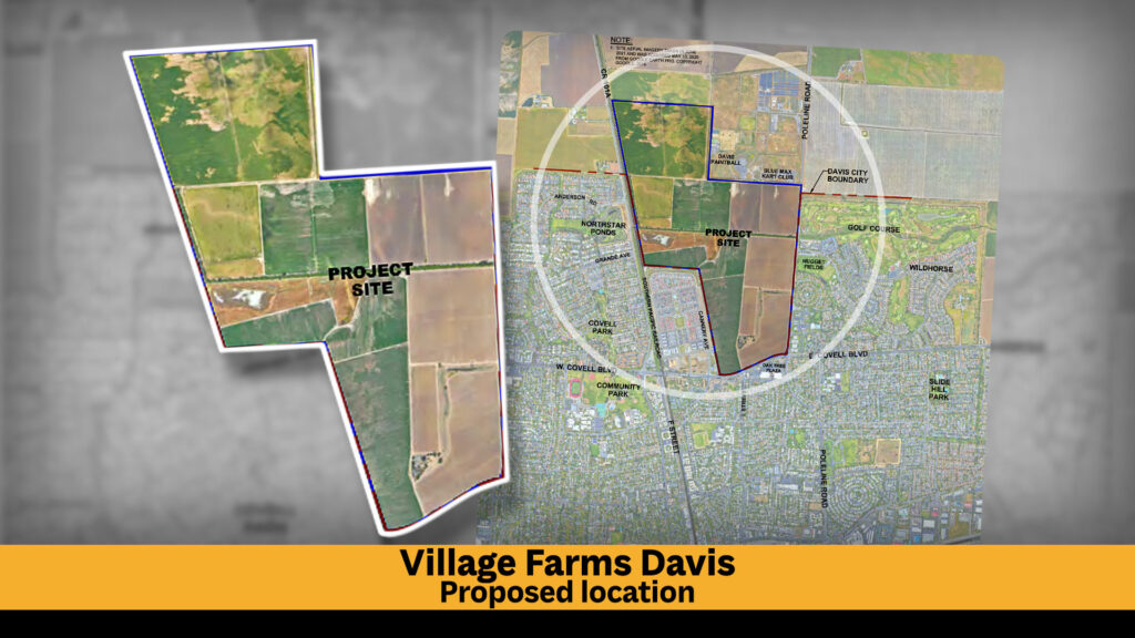 Map Village Farms Davis Proposed location
