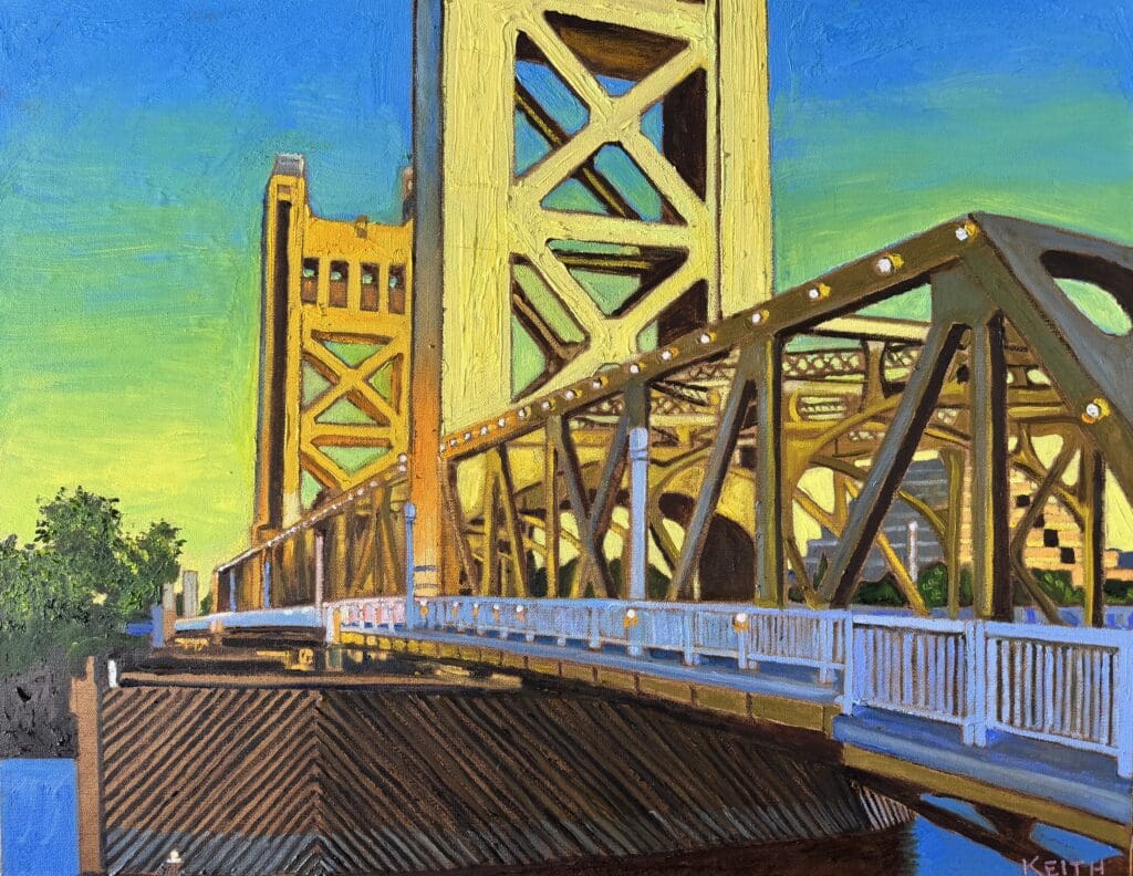 Painting of a bridge