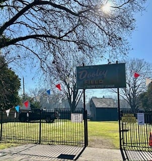 Dooley field sign in Land Park