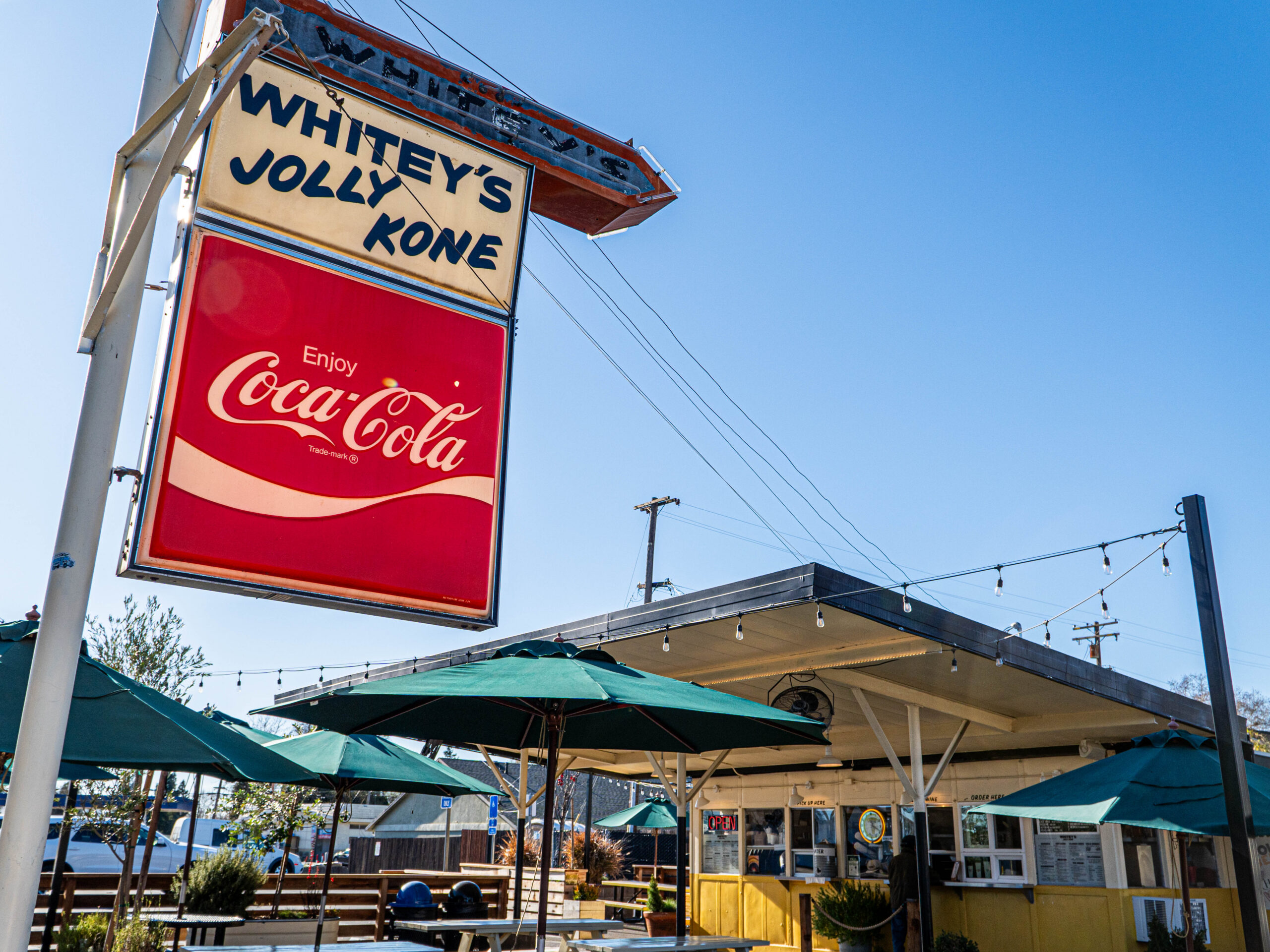 Whtiey's Jolly Kone sign