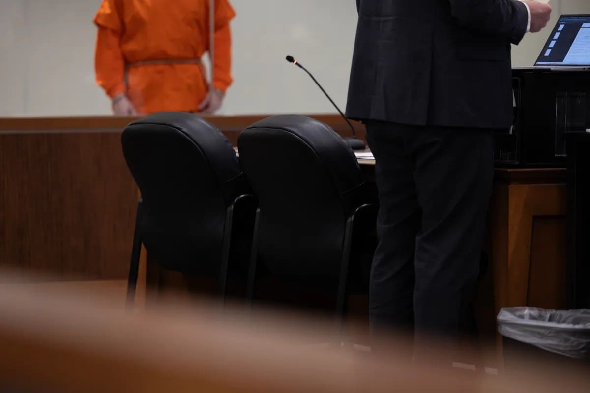 The courtroom in Department 20 at the Placer County Superior Court in Roseville, on Jan. 23, 2026.