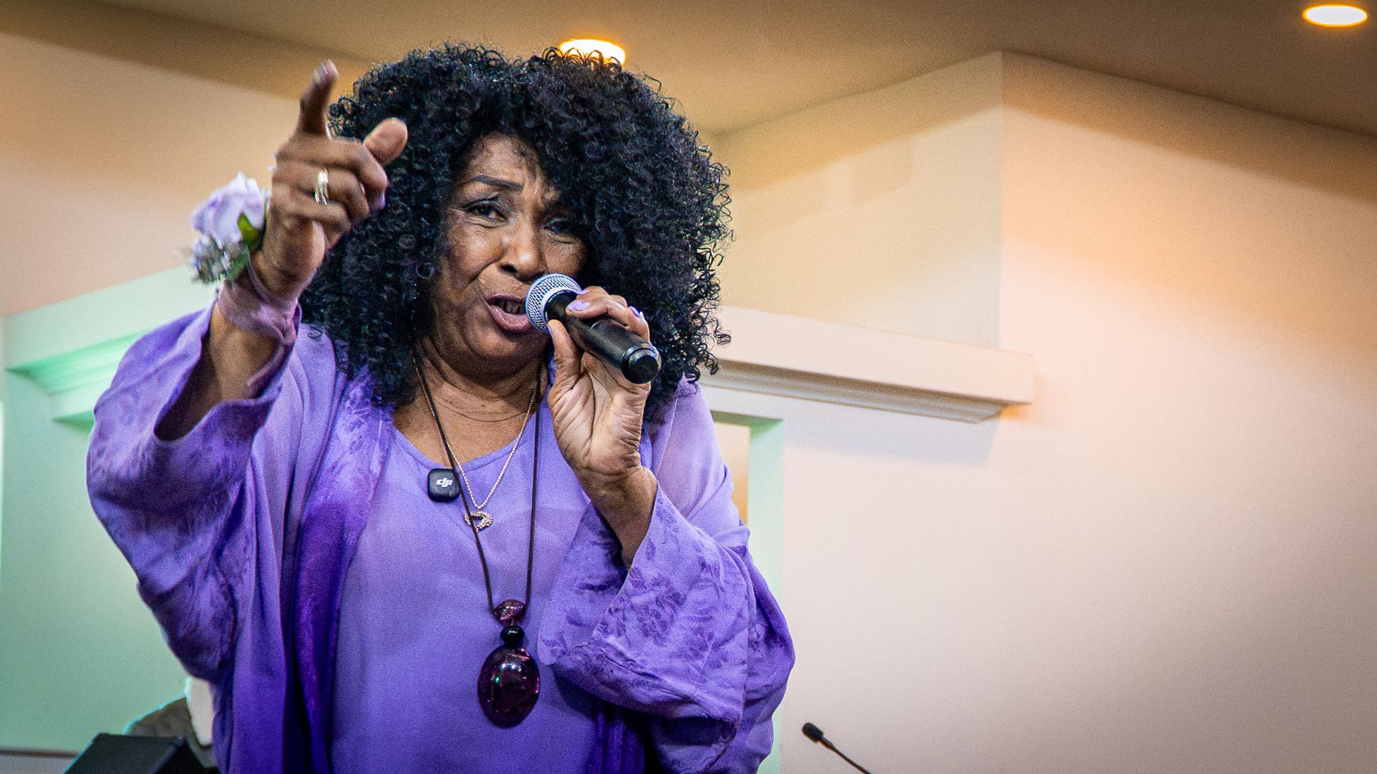 woman singing