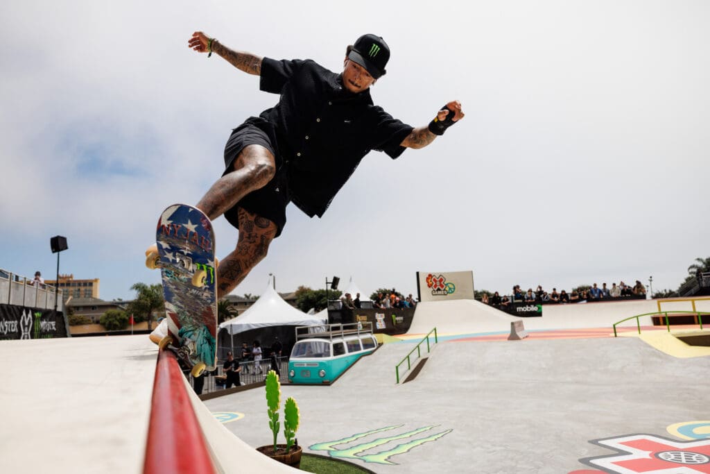 Man skateboarding