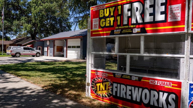 Fireworks stand