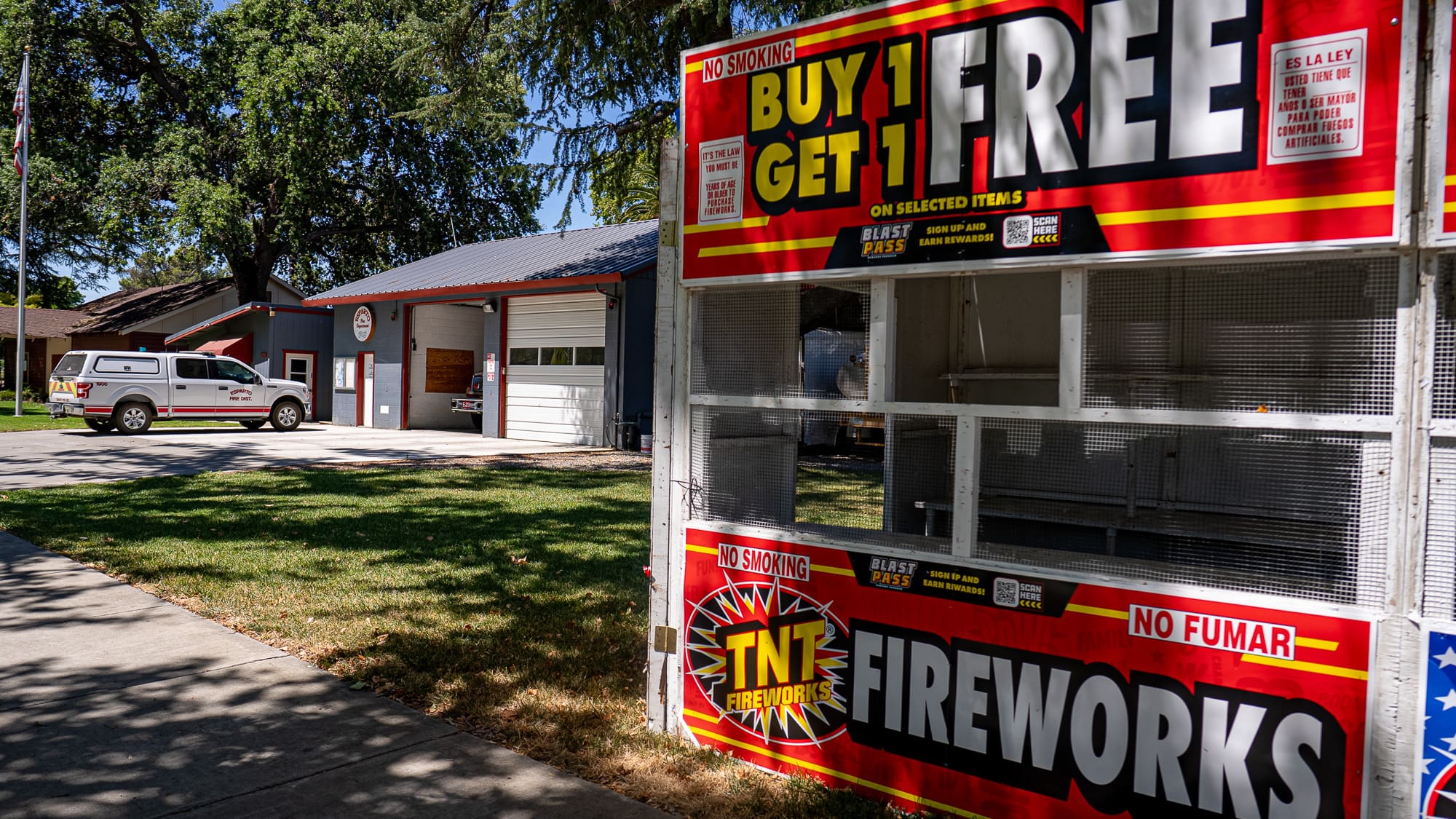 Fireworks stand