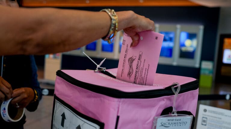 Voting center at the California Museum in Downtown Sacramento on June 2, 2026. Photo by Denis Akbari.