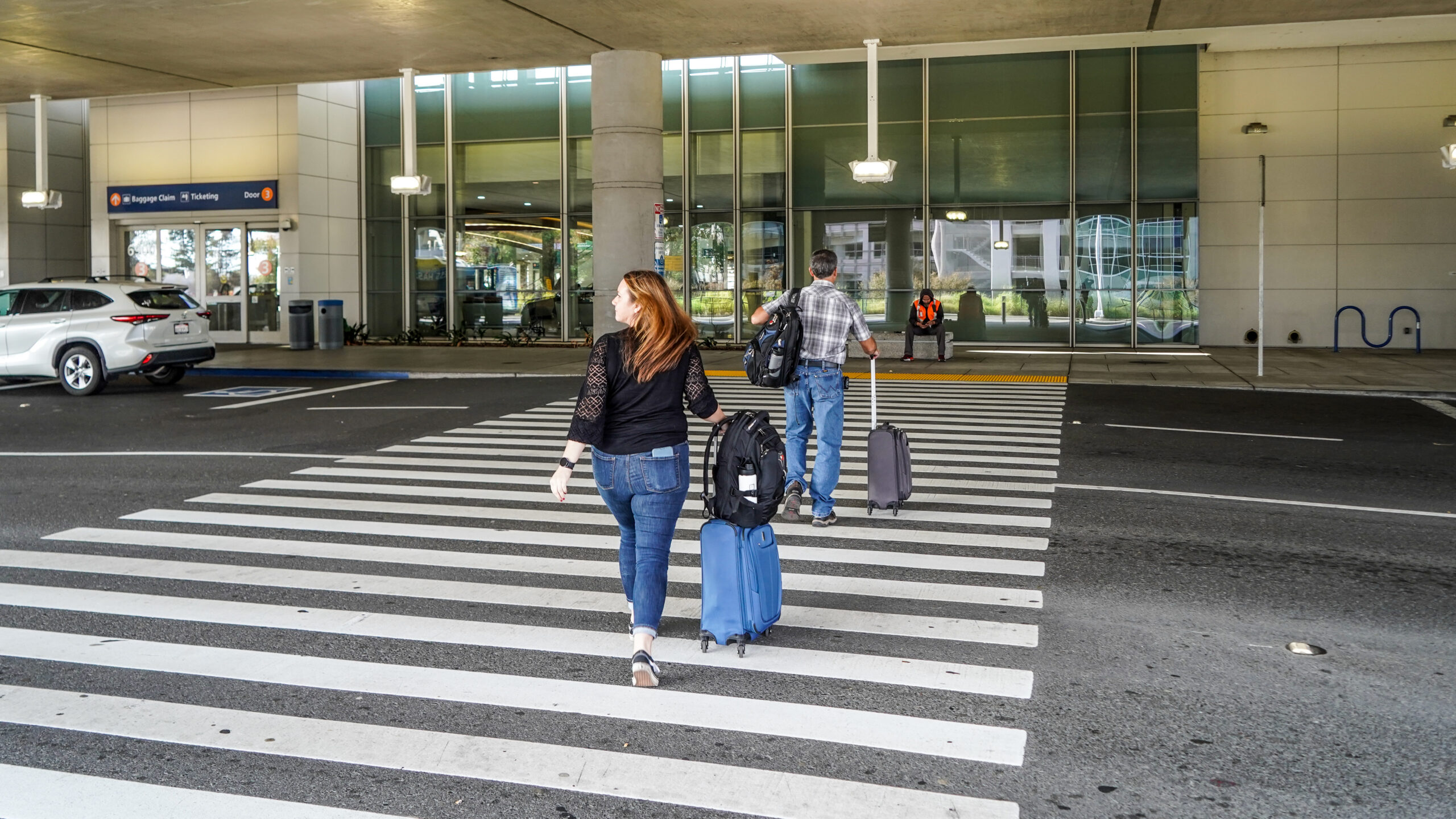 People in crosswalk