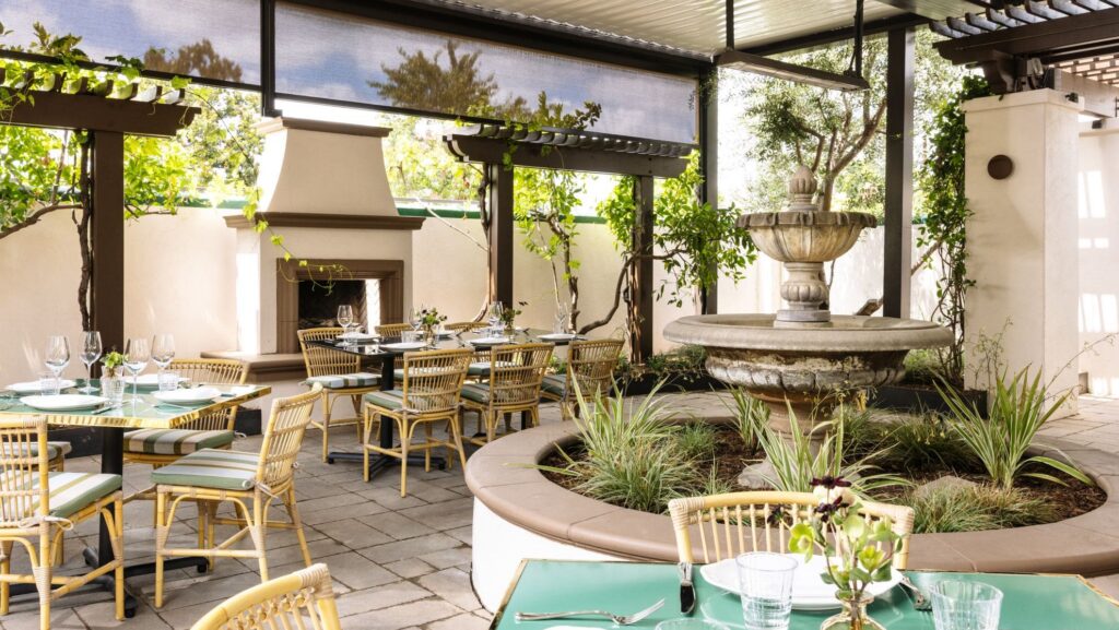 Restaurant patio