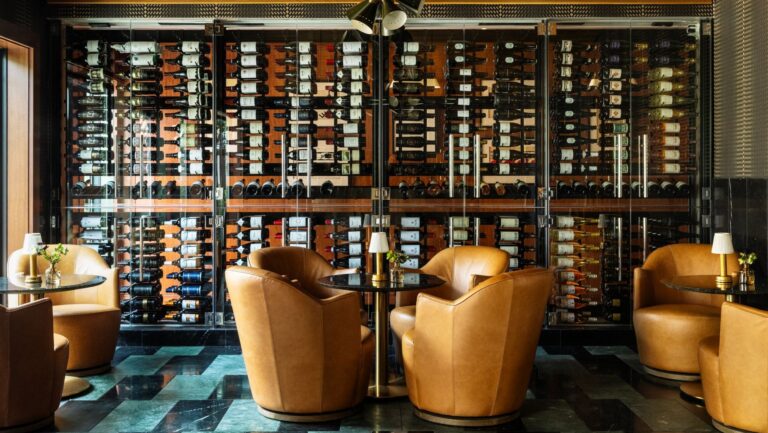 Interior of restaurant